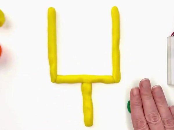 Yellow dough goalpost