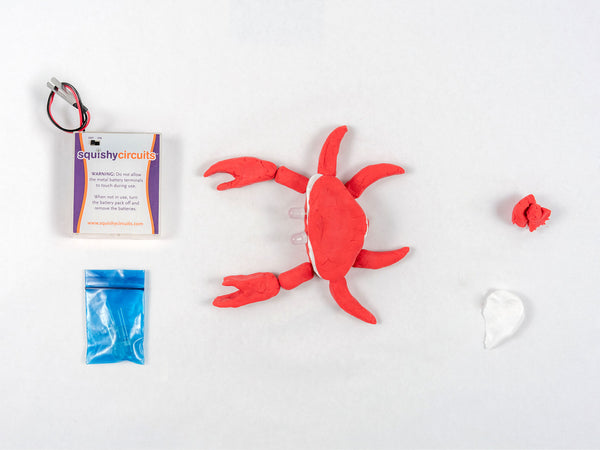 Red dough crab seen from above
