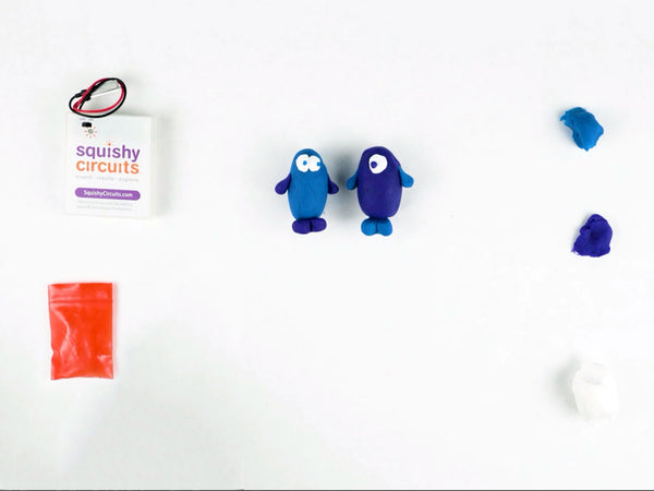 Two dough buddies standing side by side
