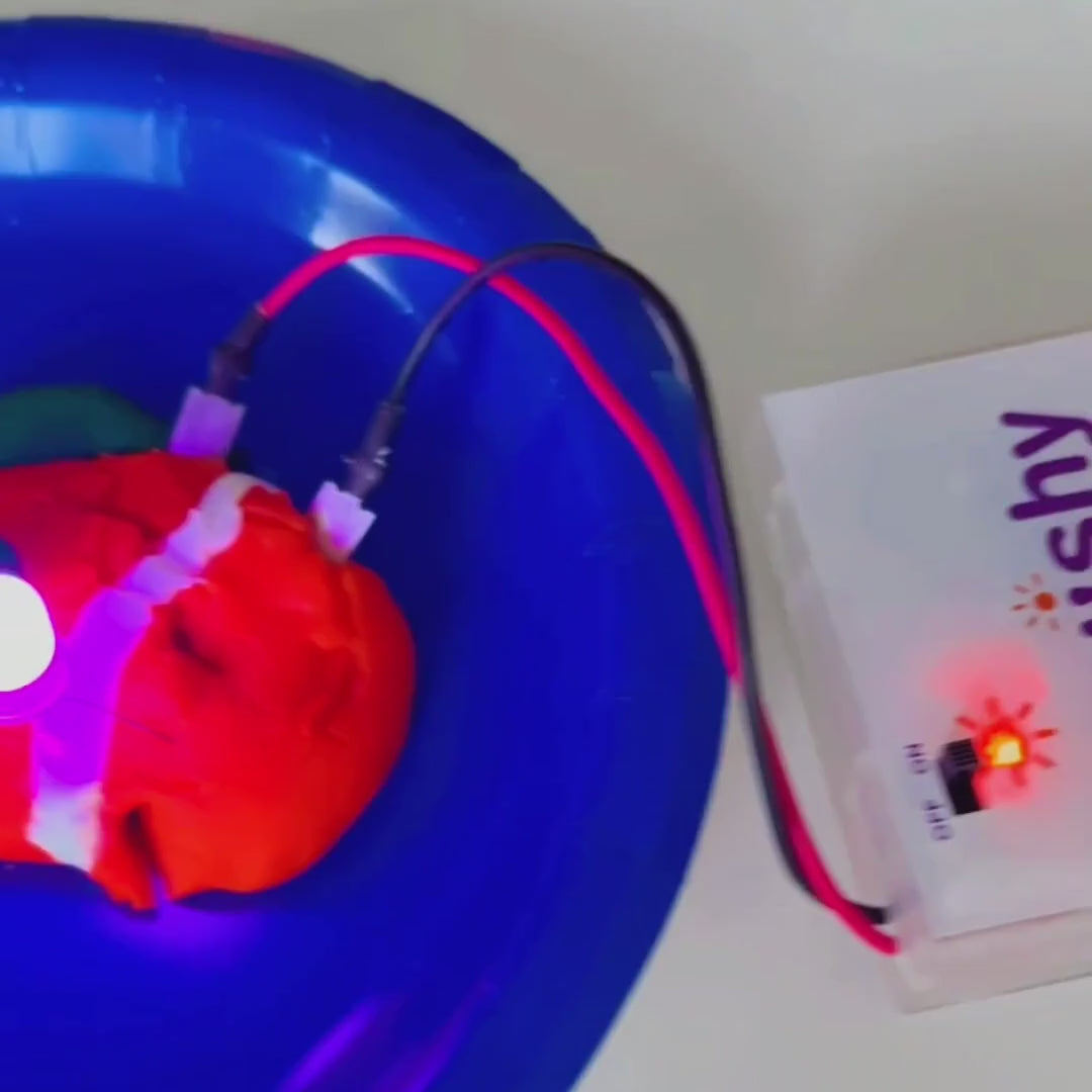 Standard Kit: building circuits with red, green and blue conductive dough